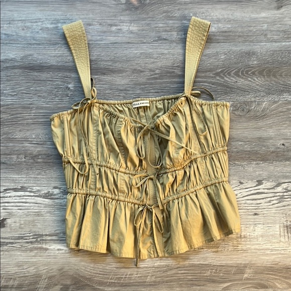 Ulla Johnson Tops - Ulla Johnson Lulu Top in
Khaki Sizes 10